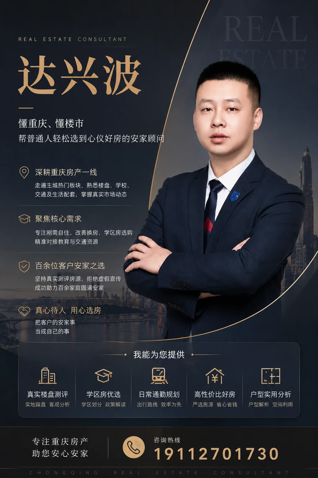 达兴波个人介绍海报