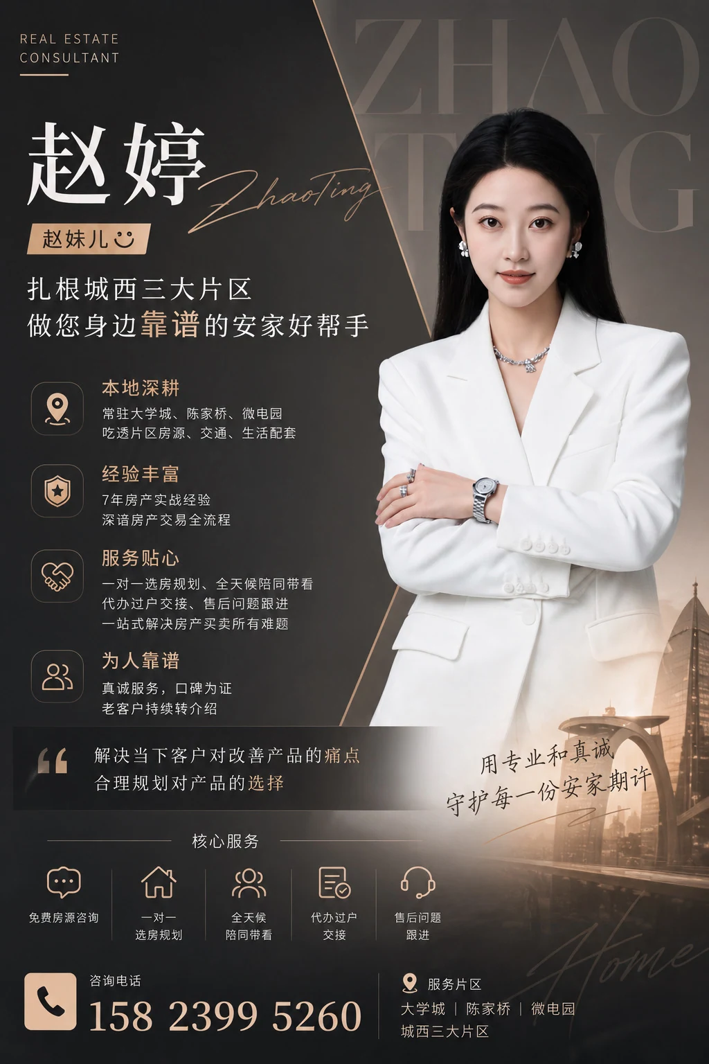 赵婷个人介绍海报